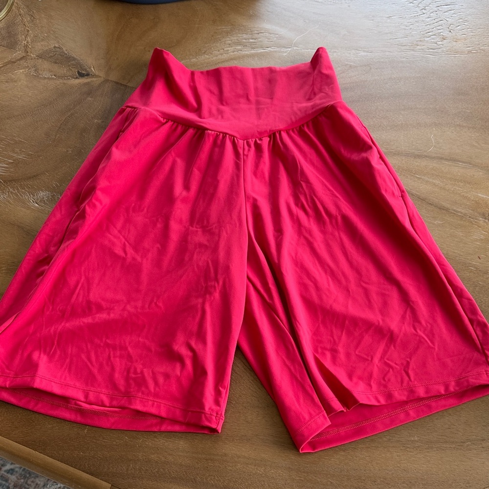 HALARA Hot Pink High-Rise Bike Shorts